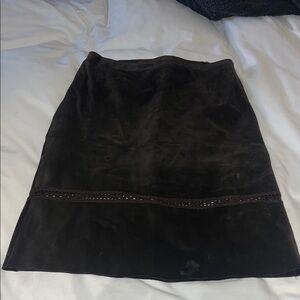 Deep brown Suede skirt size 8. Used